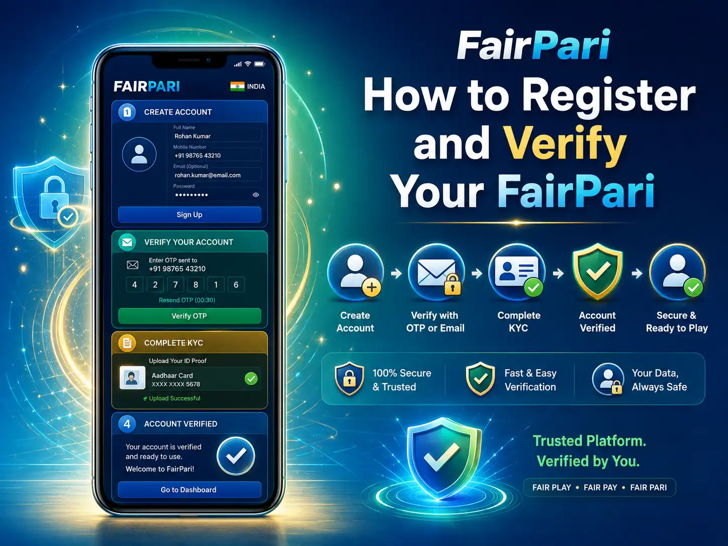 How to Register and Verify Your FairPari Account from India